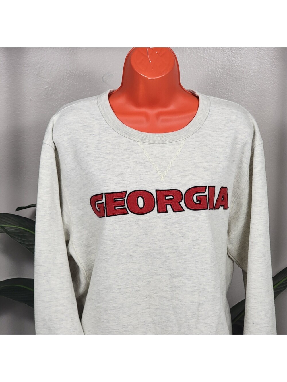 Vintage League Georgia Bulldogs Gray Crewneck Sweatshirt